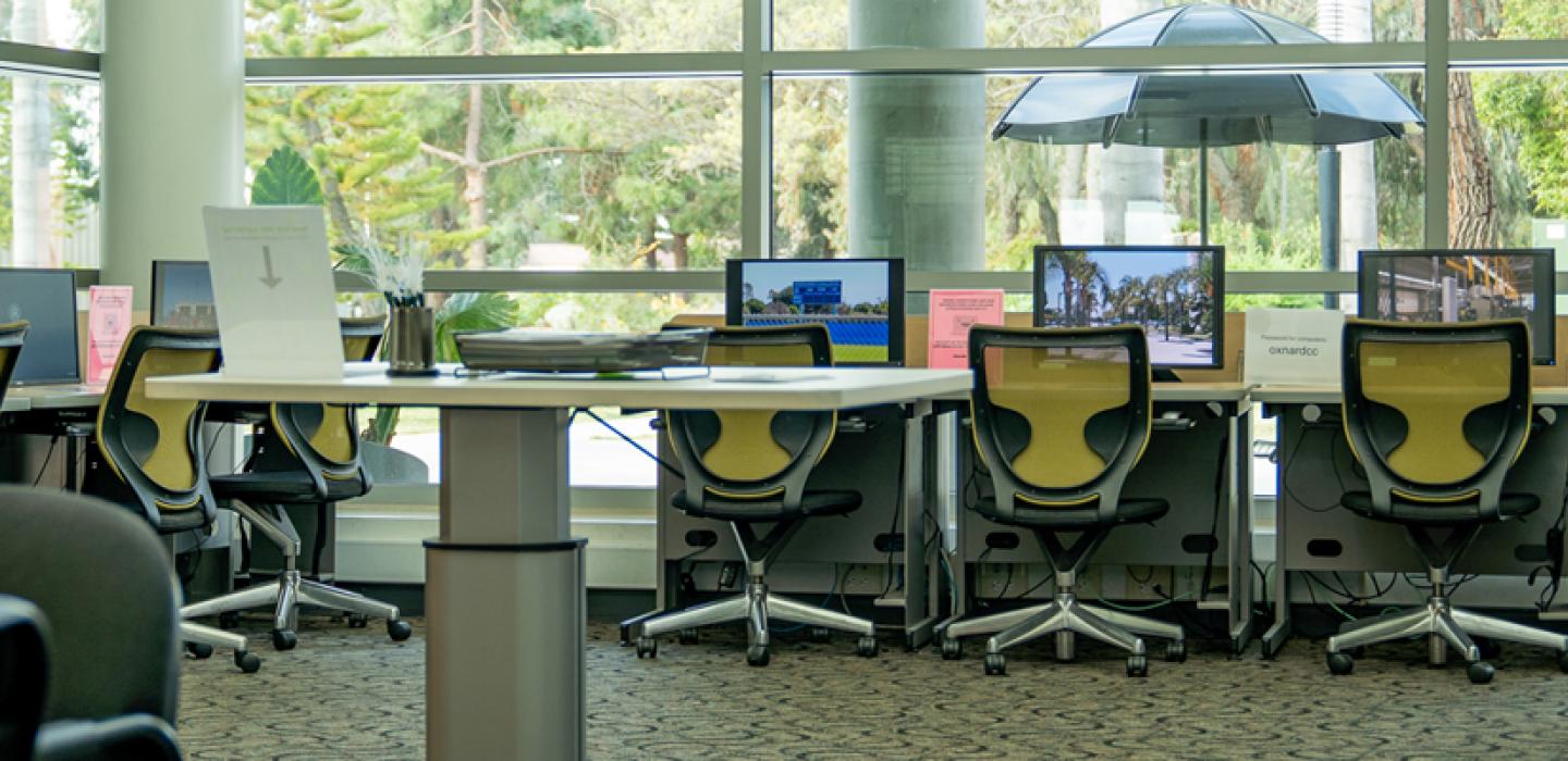 computers in student services building