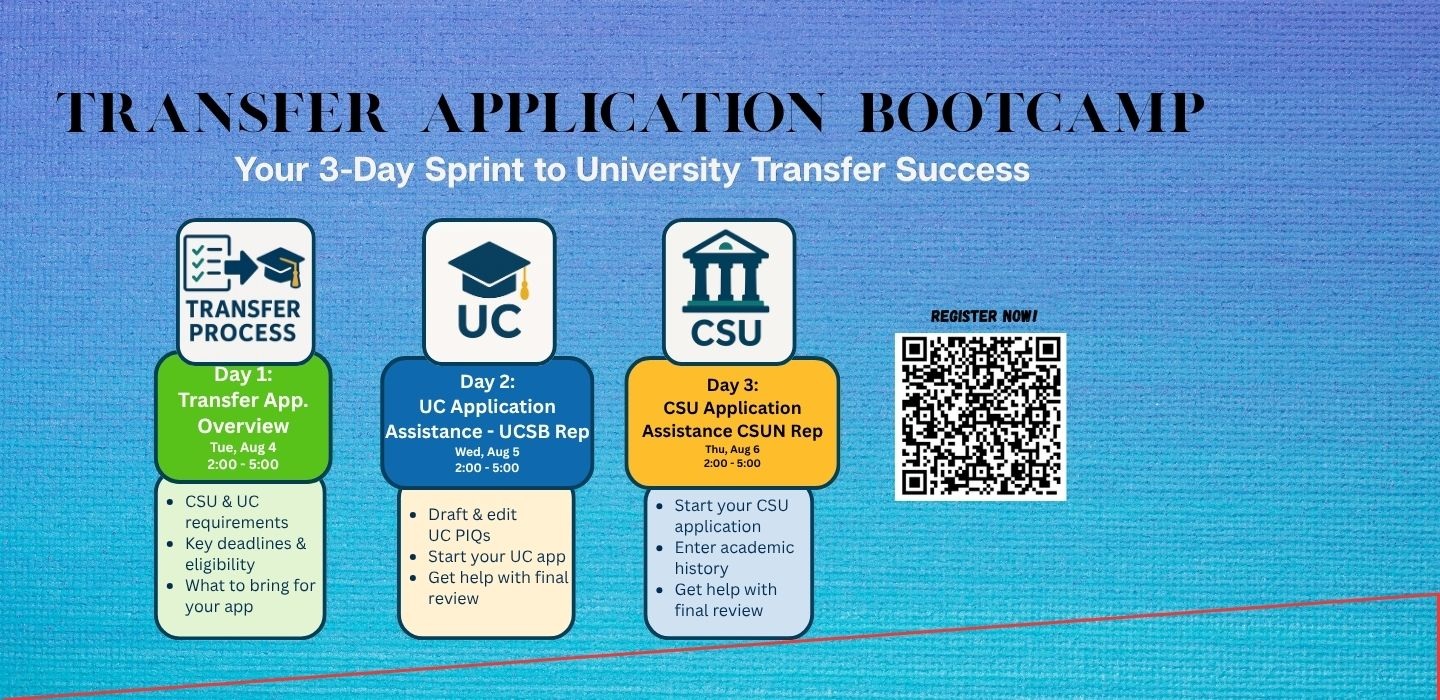 Transfer application bootcamp August 4-6