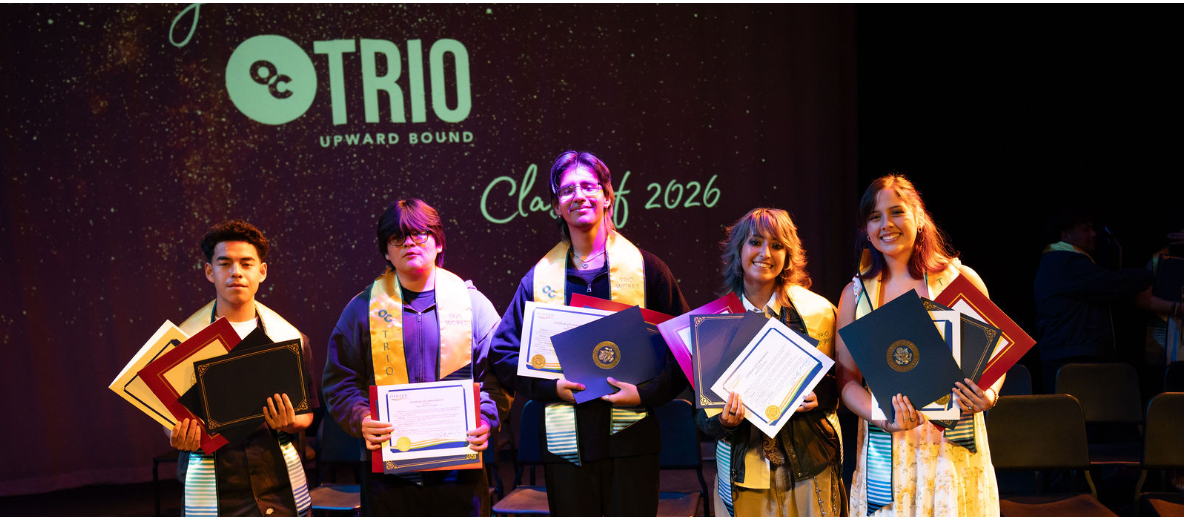 TRIO Upward Bound 2026 Graduates on Stage