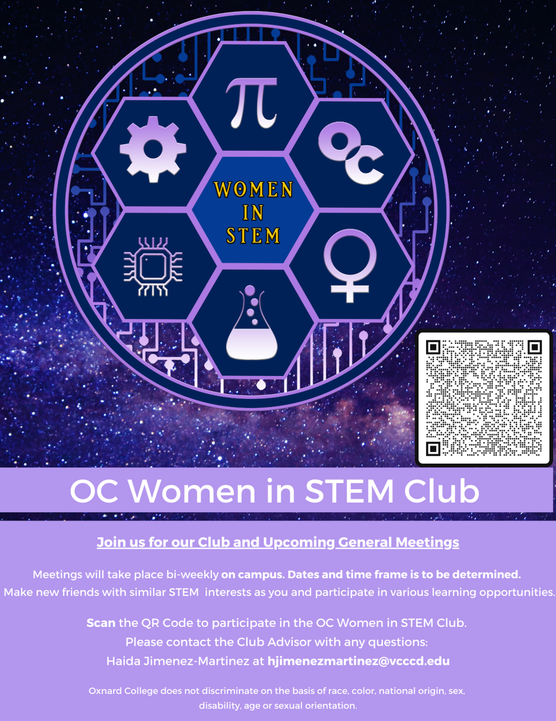 OC Women in STEM recruitment flyer