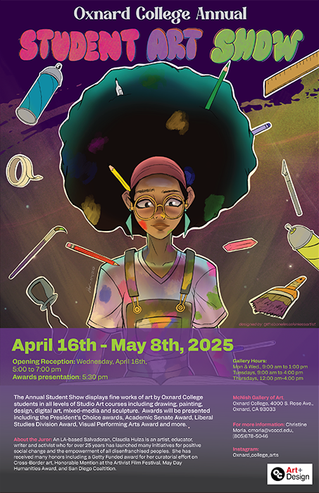 Annual Oxnard College Student Art Show 2025 – Poster