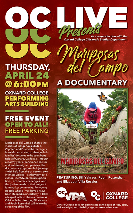 OC LIVE: Mariposas del Campo – A Documentary Poster