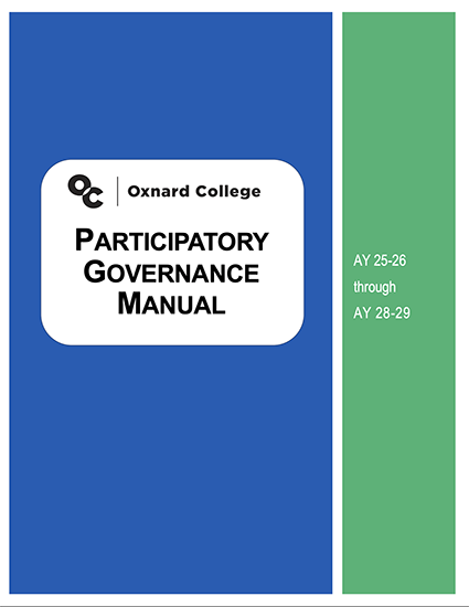 Oxnard College Participatory Governance Manual 2025-2028 Cover
