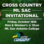 Men’s and Women’s Cross Country Mt. SAC Invitational – Away Event