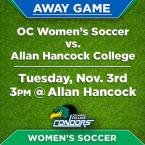 Women’s Soccer: OC Condors vs. Allan Hancock College