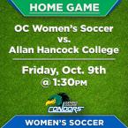 OC Women’s Soccer (Home Game) vs. Allan Hancock College