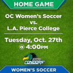 OC Women’s Soccer (Home Game) vs. L.A. Pierce College