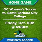 OC Women’s Soccer (Home Game) vs. Santa Barbara City College