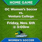 OC Women’s Soccer (Home Game) vs. Ventura College