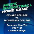 OC Men’s Basketball vs. Saddleback College (Home Game)