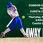 Women’s Softball: OC Condors (Away Game) vs. Cuesta College