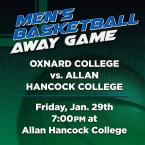 OC Men’s Basketball vs. Allan Hancock College (Away Game)
