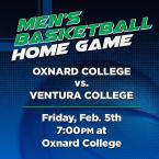 OC Men’s Basketball vs. Ventura College (Home Game)