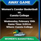 OC Women’s Basketball vs. Cuesta College (Away Game) 