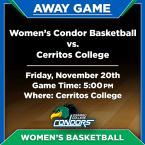 OC Women’s Basketball vs. Cerritos College (Away Game) 
