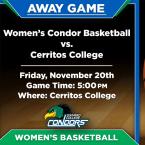 OC Women’s Basketball vs. Cerritos College (Away Game) 
