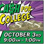Cash for College Workshop on Oct. 3rd