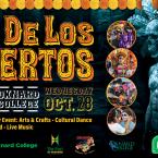 Día de los Muertos event on Oct. 28th from 4pm - 8:30pm.