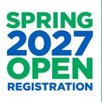 Nov. 12: Spring 2027 OPEN Registration