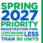Nov. 2: Spring 2027 Priority Registration (Phase III Begins)