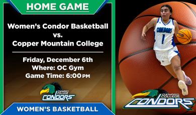 OC Women’s Basketball (Home Game) vs. Copper Mountain College