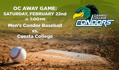 Men’s Baseball: OC Condors (Away Game) vs. Cuesta College