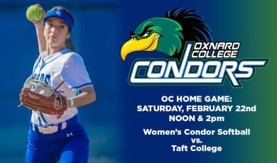 Women’s Softball: OC Condors (Home Game) vs. Taft College — Double-Header 