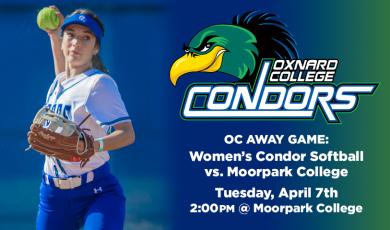 Women’s Softball: OC Condors (Away Game) vs. Moorpark College