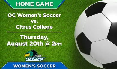 OC Women’s Soccer (Home Game) vs. Citrus College