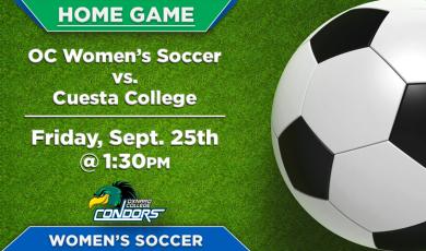 OC Women’s Soccer (Home Game) vs. Cuesta College