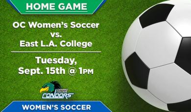 OC Women’s Soccer (Home Game) vs. East L.A. College