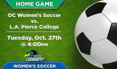 OC Women’s Soccer (Home Game) vs. L.A. Pierce College