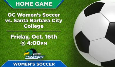 OC Women’s Soccer (Home Game) vs. Santa Barbara City College
