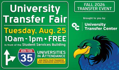 University Transfer Fair – Aug. 25th