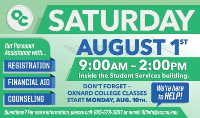 Join us for OC Saturday on August 1st