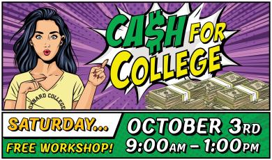Cash for College Workshop on Oct. 3rd