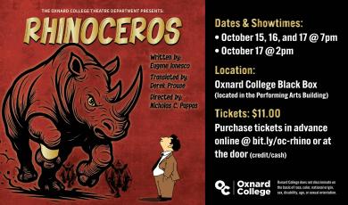 Oxnard College Theatre Department presents “Rhinoceros”