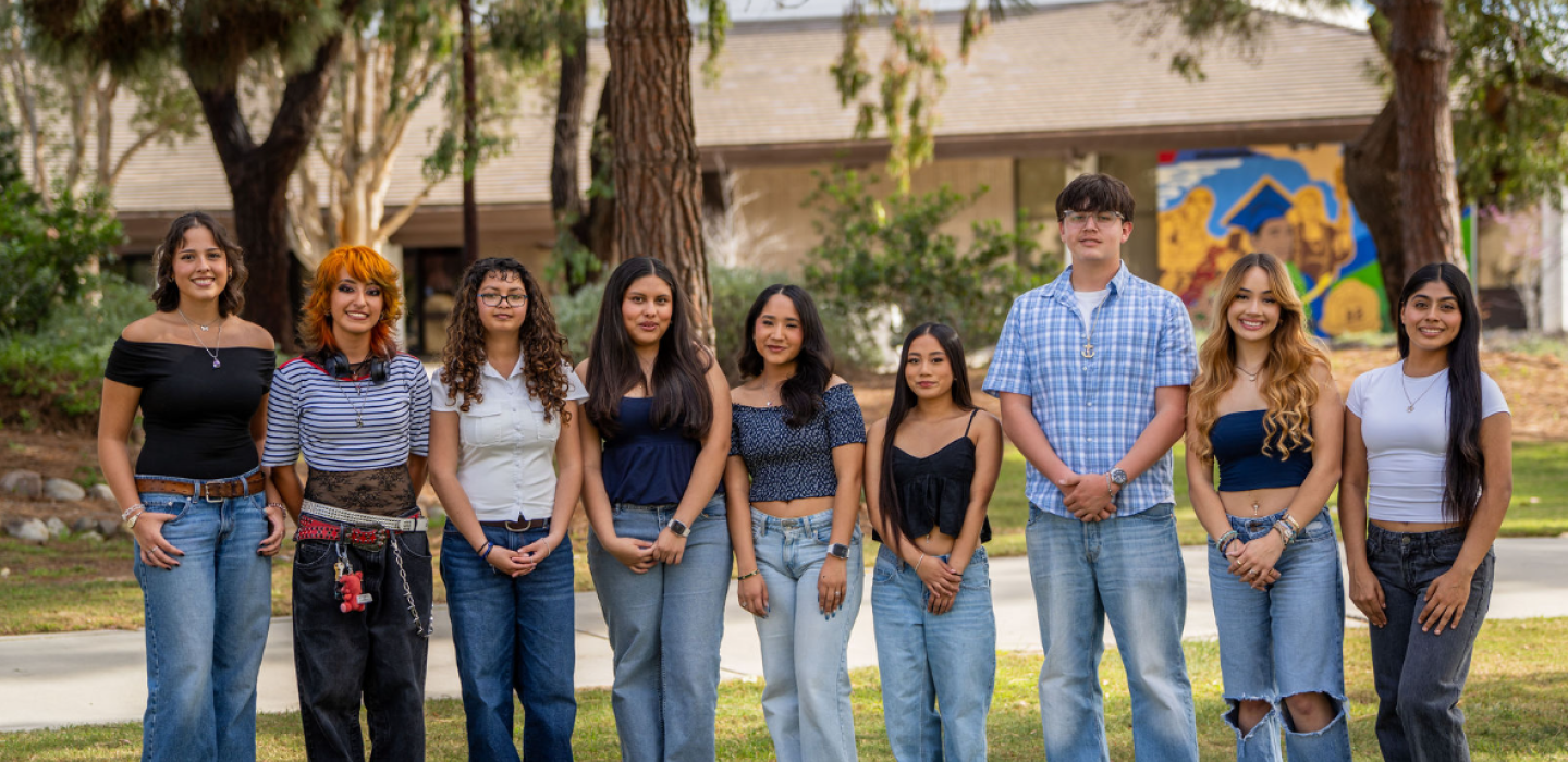 TRIO Class of 2026 Graduates in front of Condor Hall