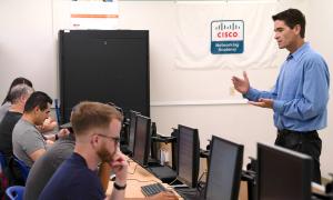 Oxnard College Computer Networking Instructor giving a Class Lecture