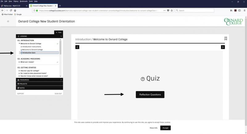 1st Quiz in Online Orientation Video