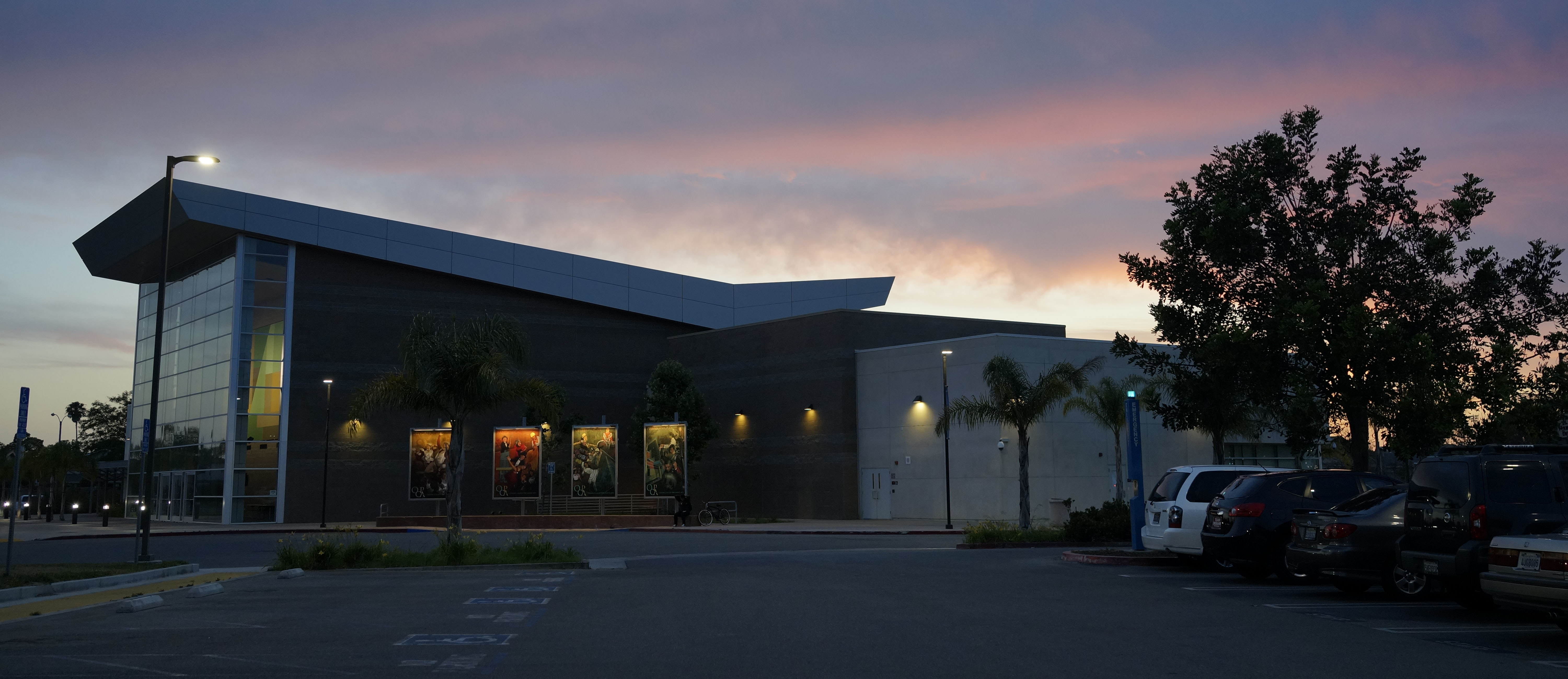 Performing Arts Building at Sunset