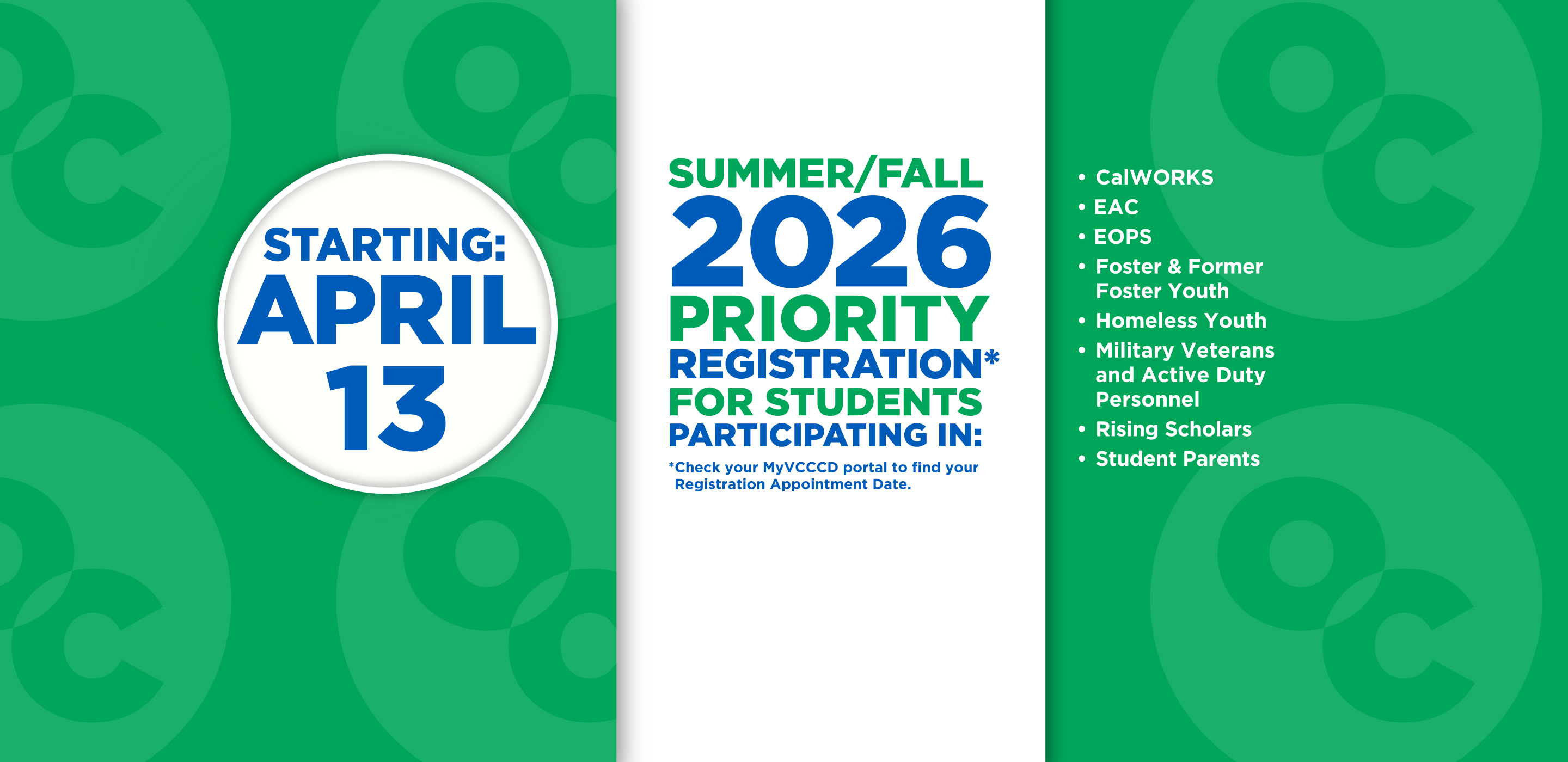 Summer/Fall 2026 Priority Registration – Phase 1