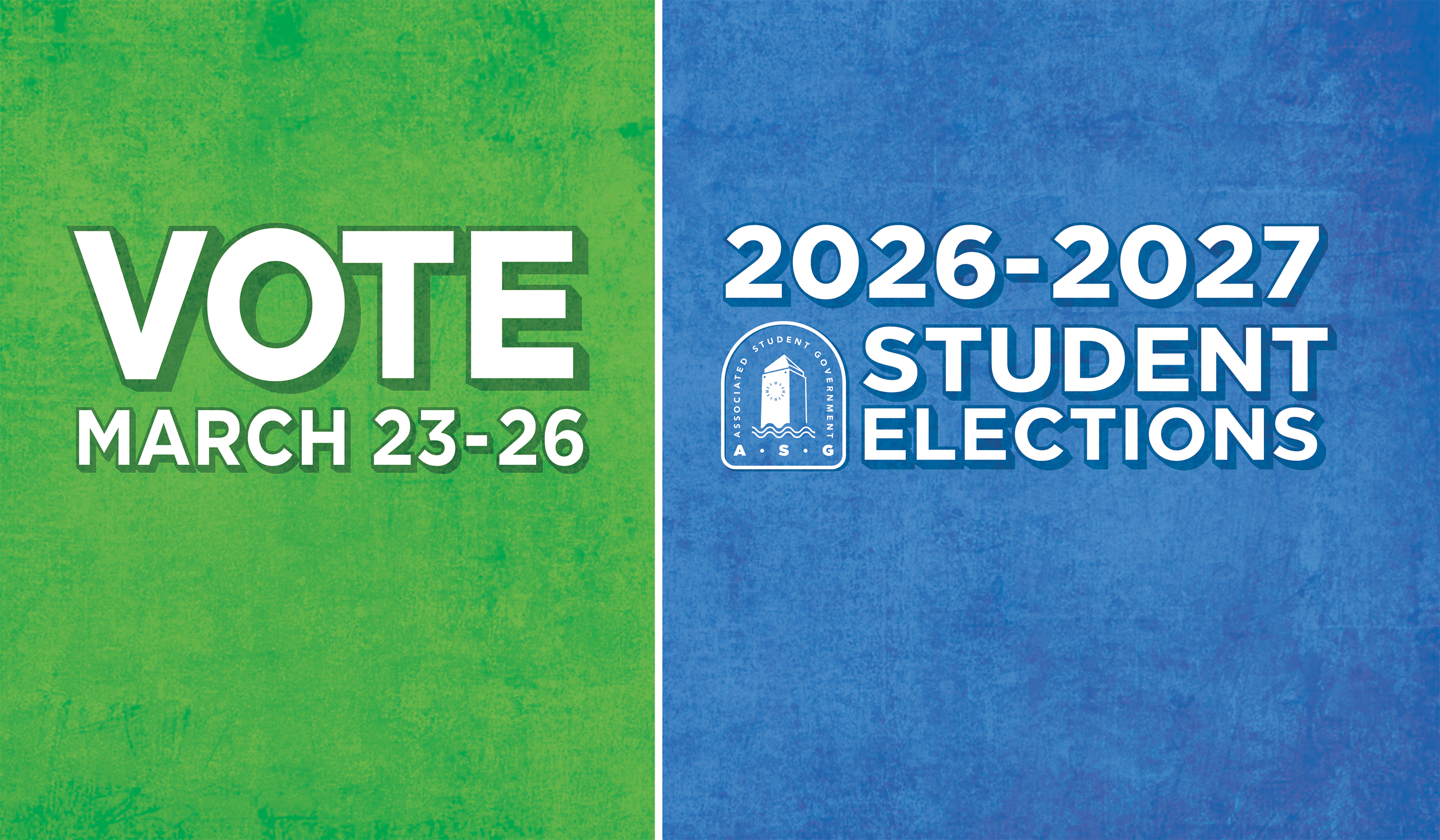 VOTE March 23-26 in the 2026-2027 Student Elections