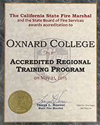 Fire Academy Regional Training Certificate
