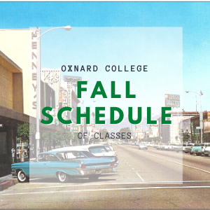 Oxnard College Fall Schedule