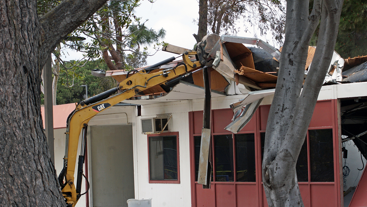 Demolition of old North Hall Building