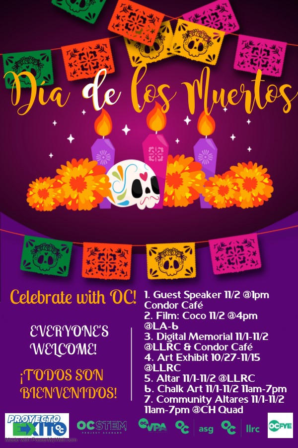 Dia De Los Muertos Celebration Flyer