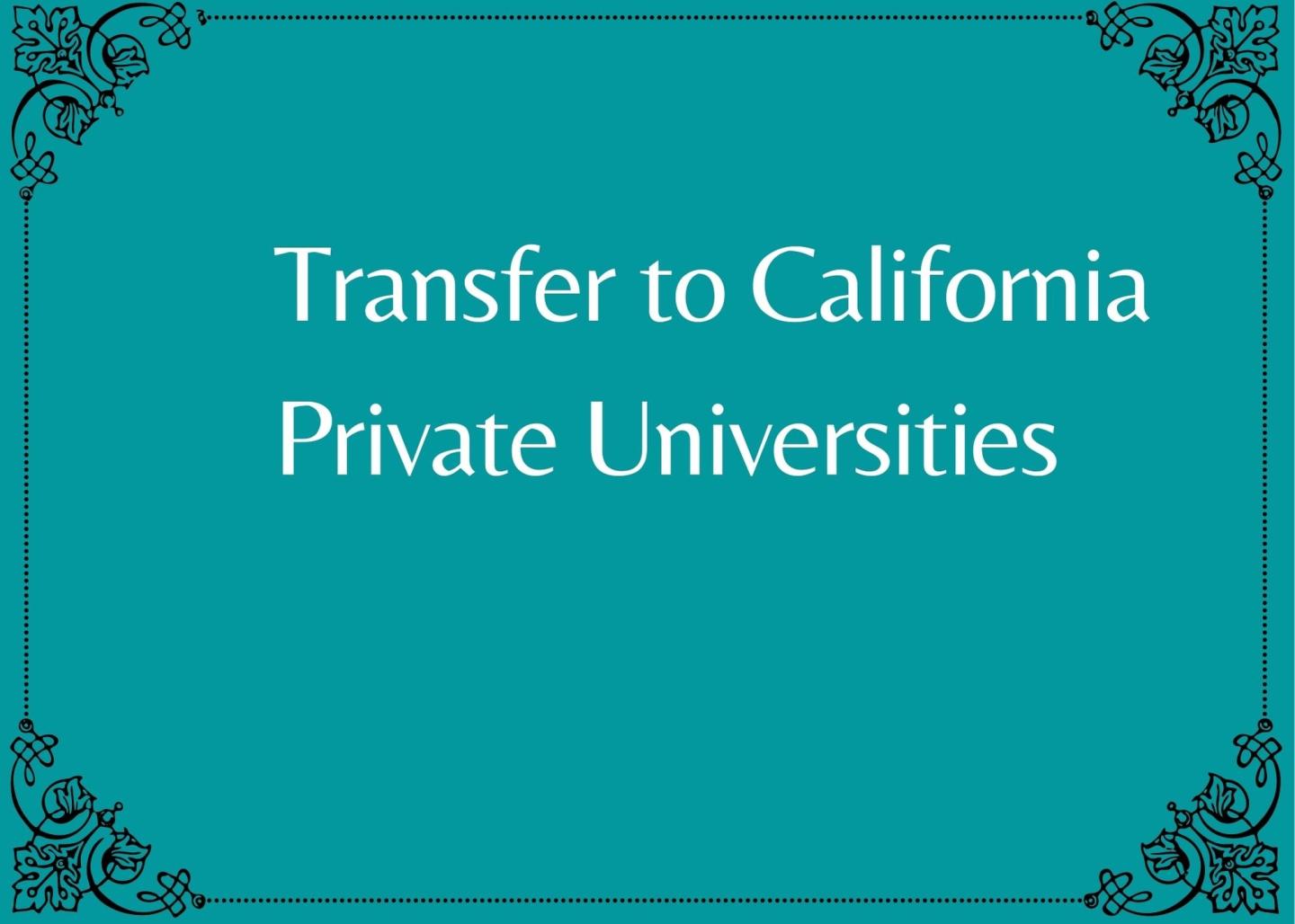 Transfer to University of California
