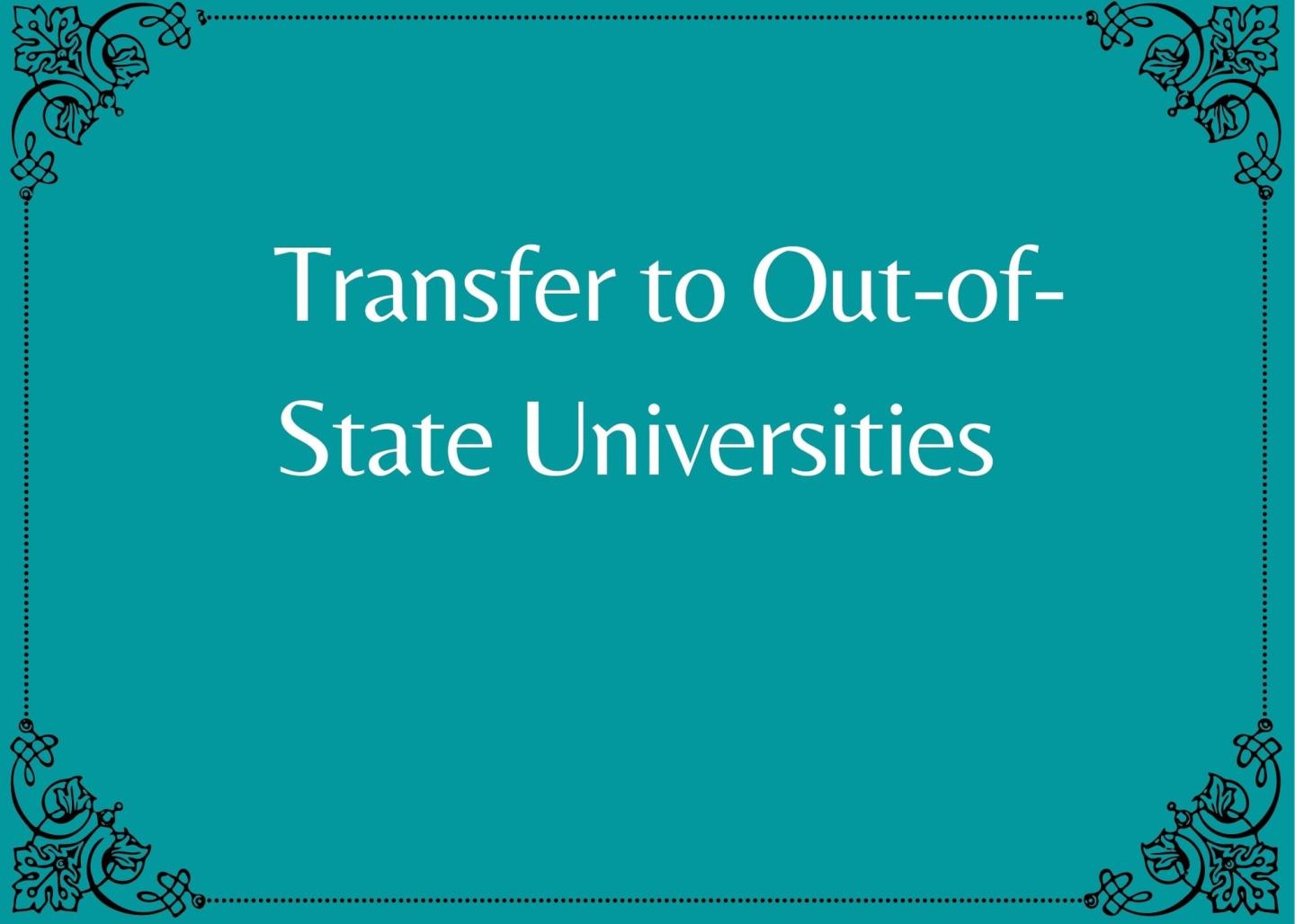 Transfer to Out-of-State University