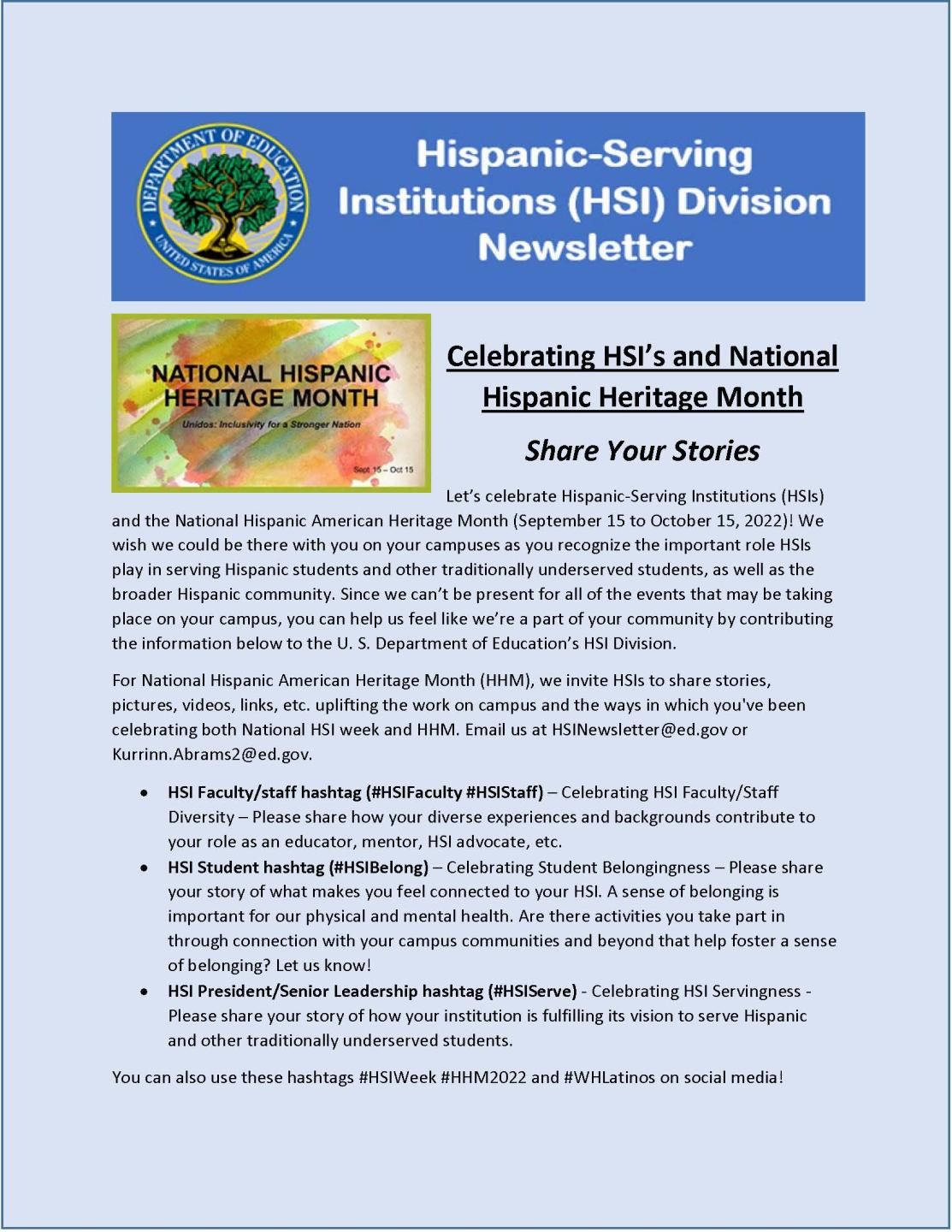 HSI Division Stories